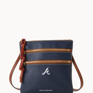 MLB Braves North South Triple Zip Crossbody