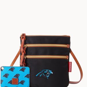 NFL Panthers North South Triple Zip w ID holder