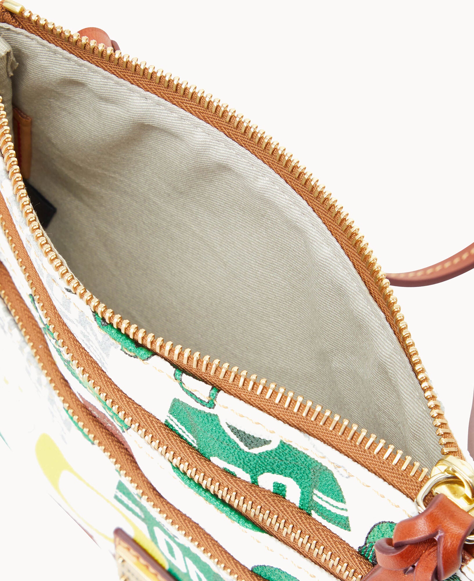 Collegiate University of Oregon North South Triple Zip Crossbody - Image 3