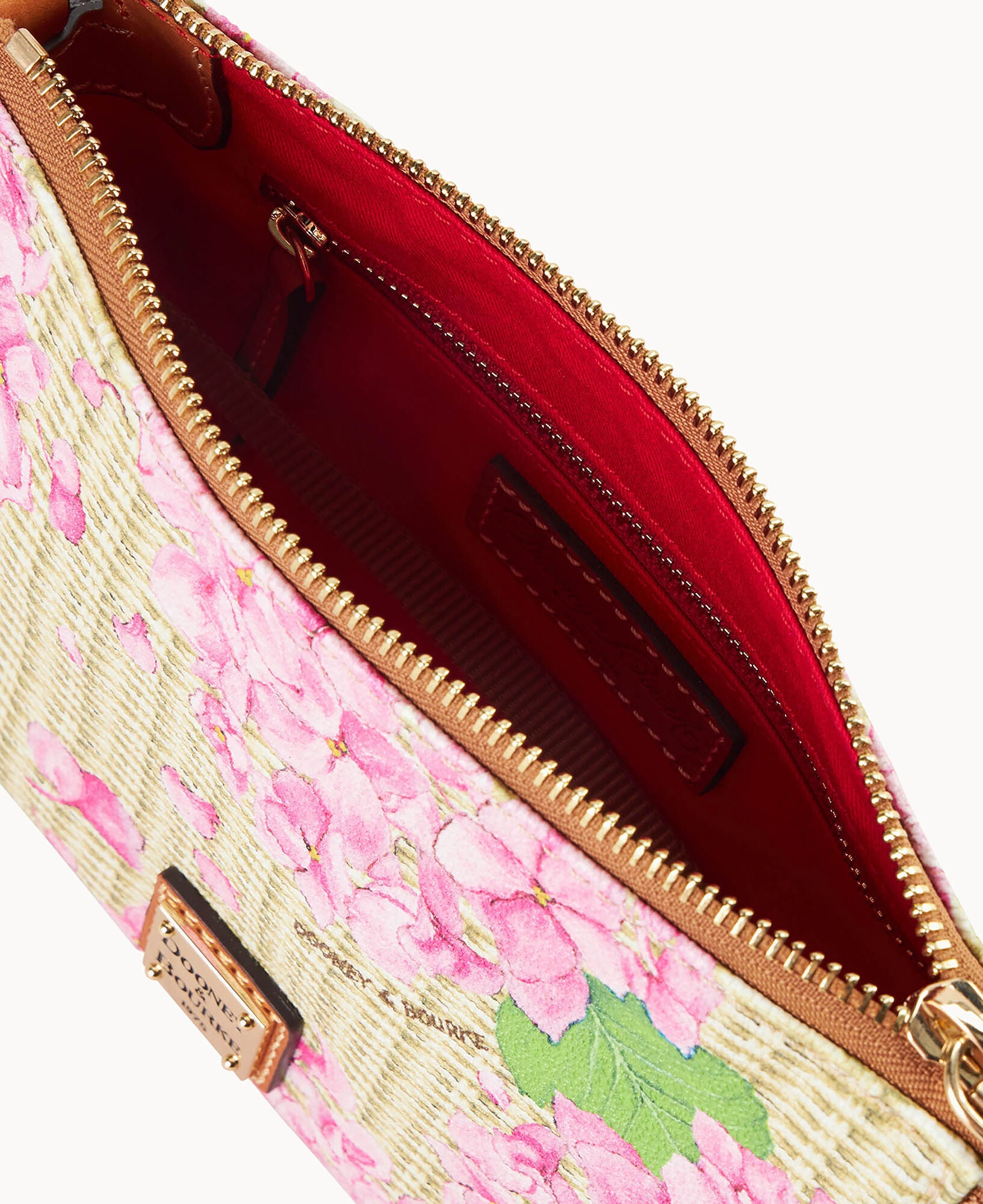Hydrangea Basketweave Crossbody Pouchette - Image 3