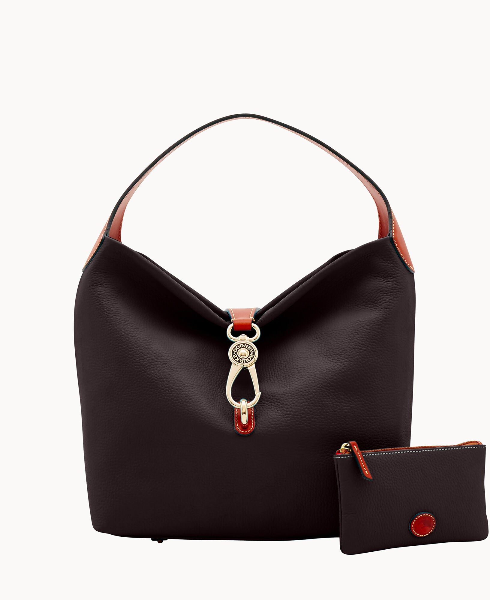 Pebble Grain Logo Lock Shoulder Bag - Image 5