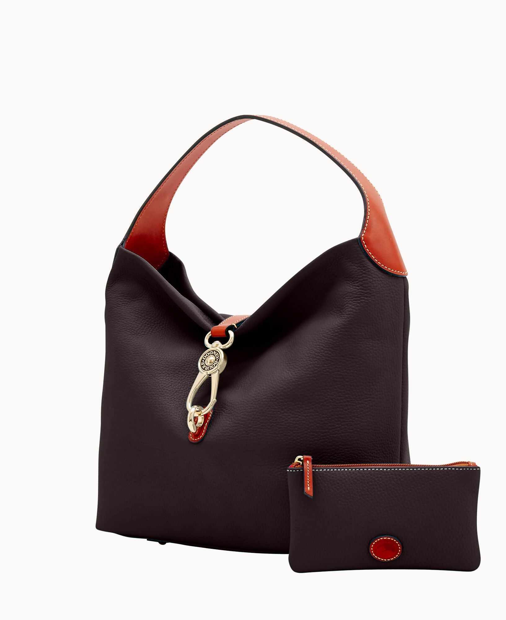 Pebble Grain Logo Lock Shoulder Bag - Image 6
