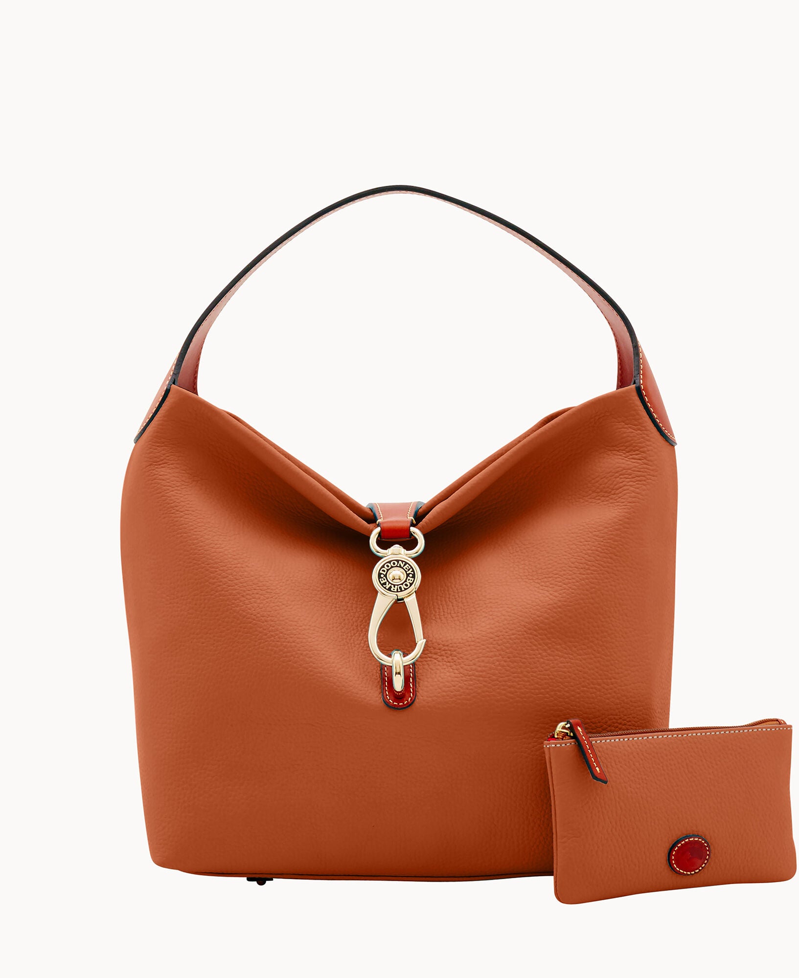 Pebble Grain Logo Lock Shoulder Bag - Image 17