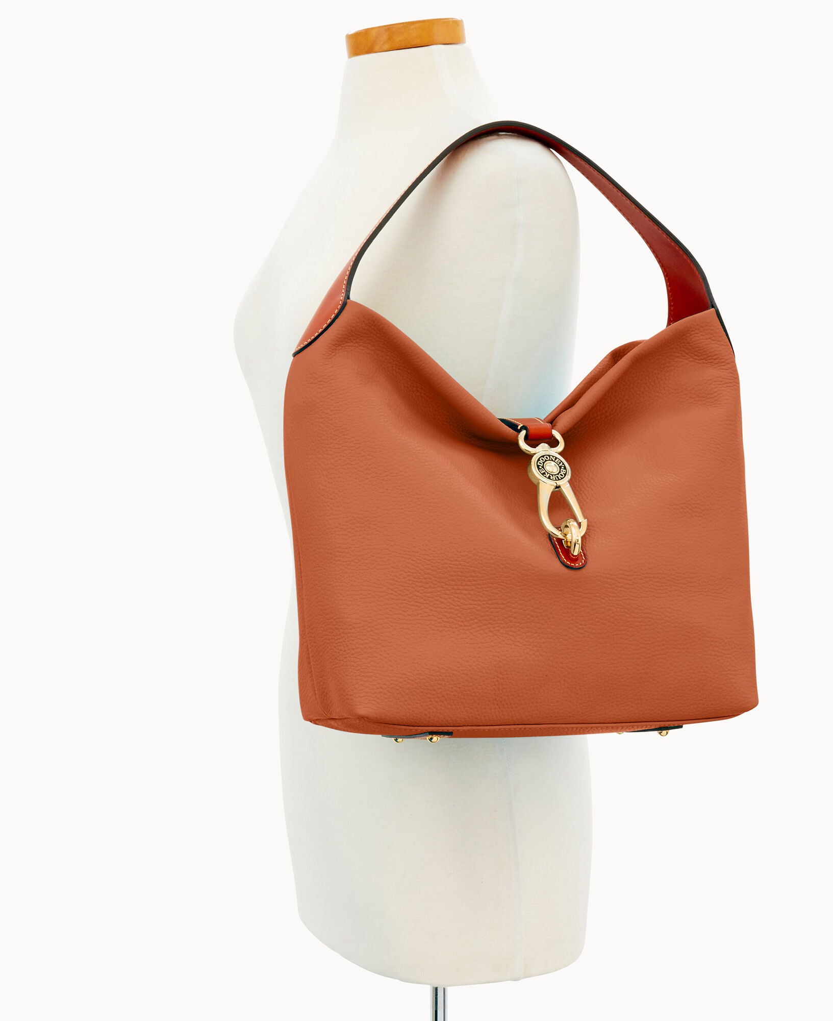 Pebble Grain Logo Lock Shoulder Bag - Image 20