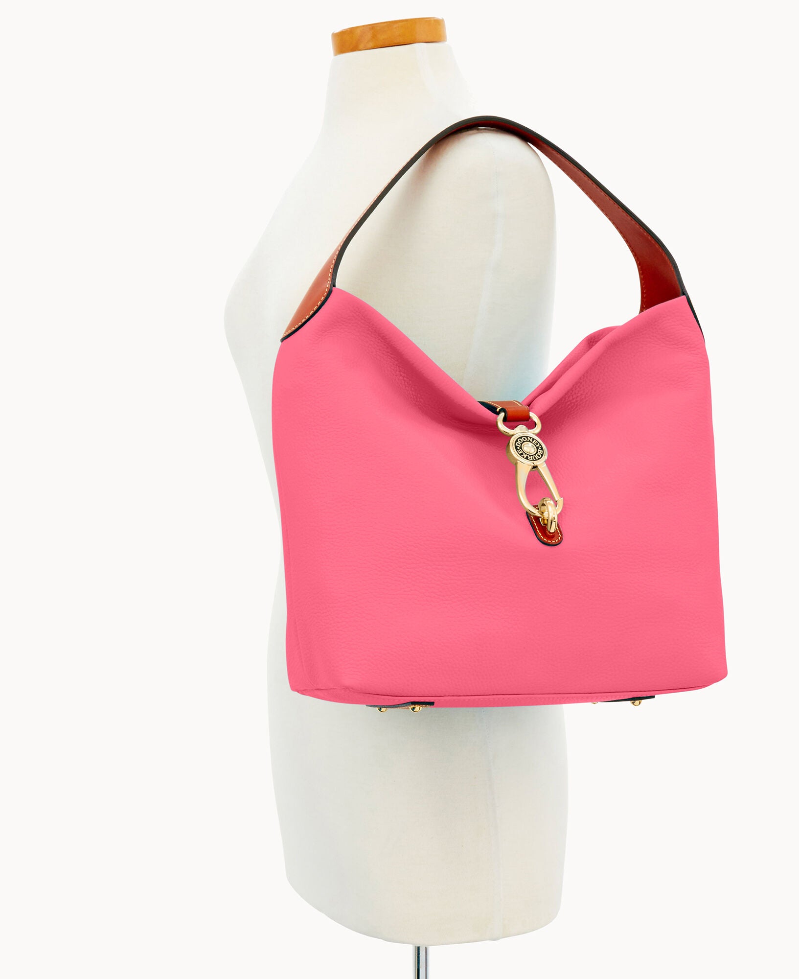 Pebble Grain Logo Lock Shoulder Bag - Image 27