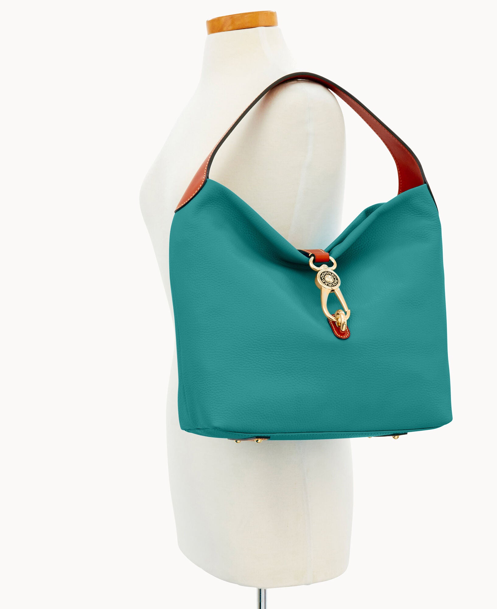 Pebble Grain Logo Lock Shoulder Bag - Image 16