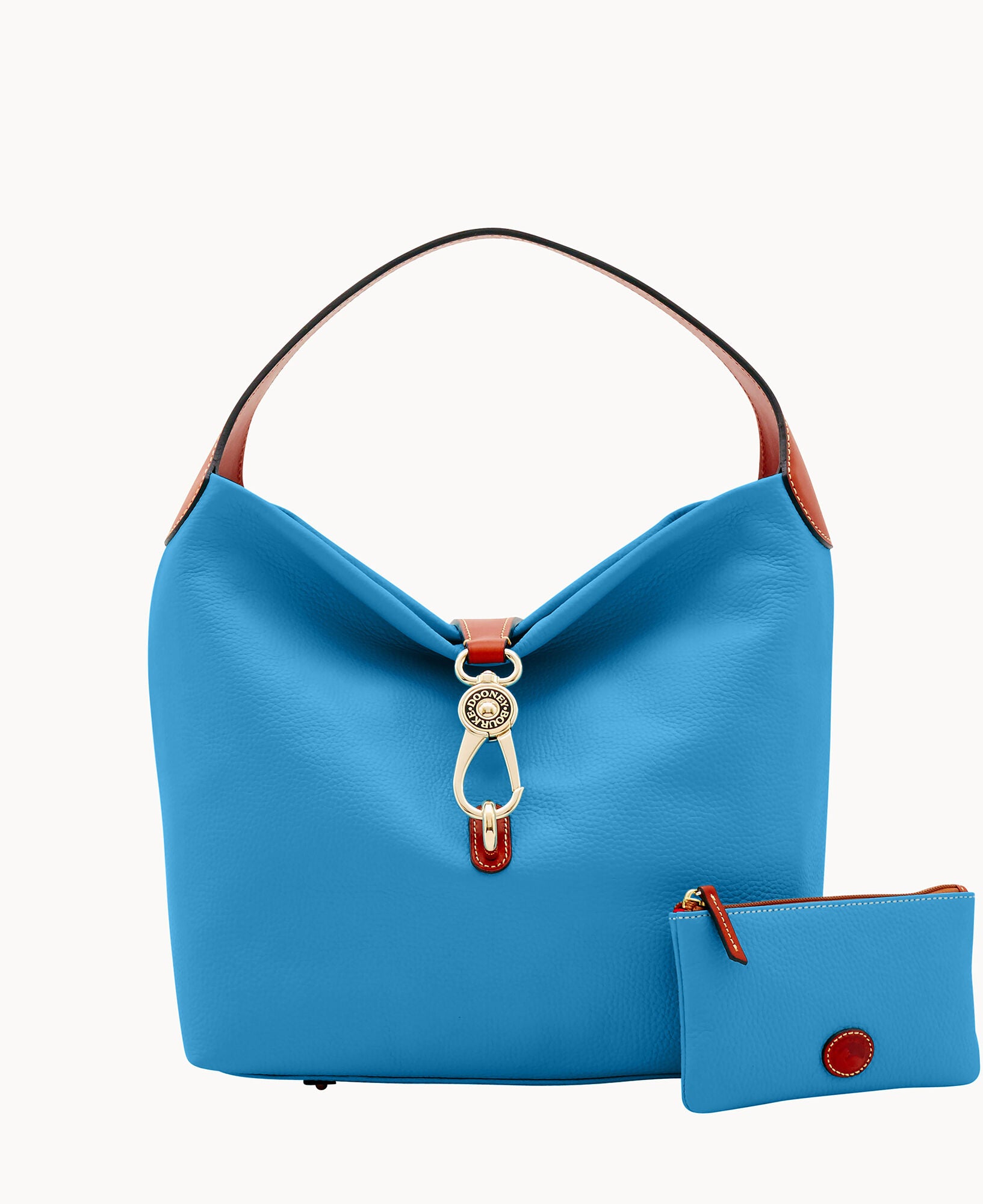 Pebble Grain Logo Lock Shoulder Bag - Image 9