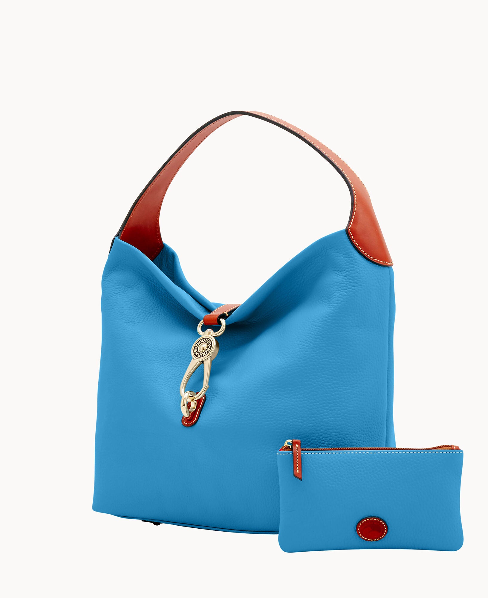Pebble Grain Logo Lock Shoulder Bag - Image 10