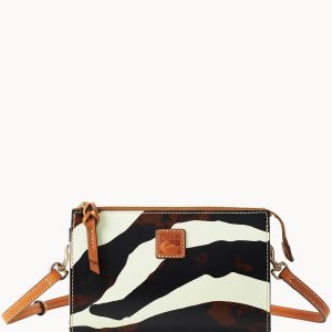 Zebra Leather Janine Crossbody