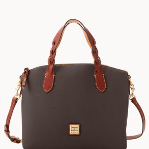 Pebble Grain Celeste Satchel
