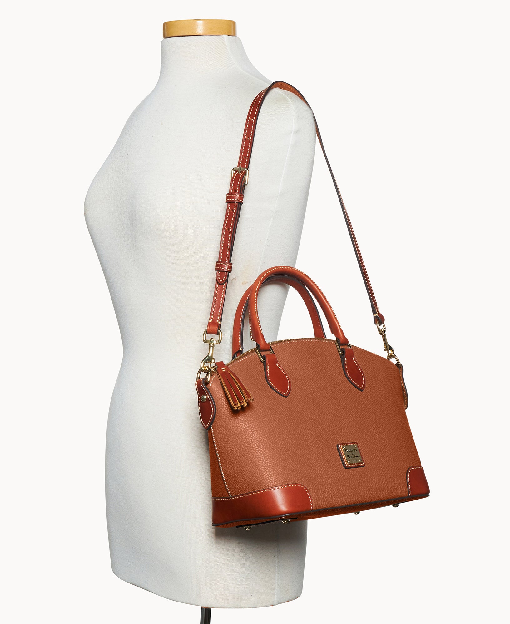 Pebble Grain Geena Satchel - Image 12