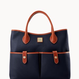 Pebble Grain Short Handle Tote