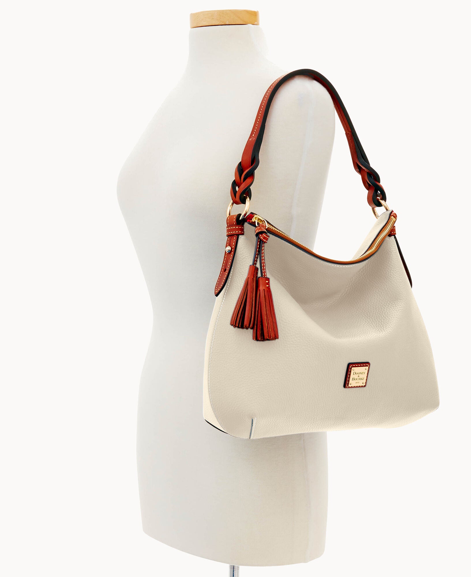 Pebble Grain Twist Strap Hobo - Image 24