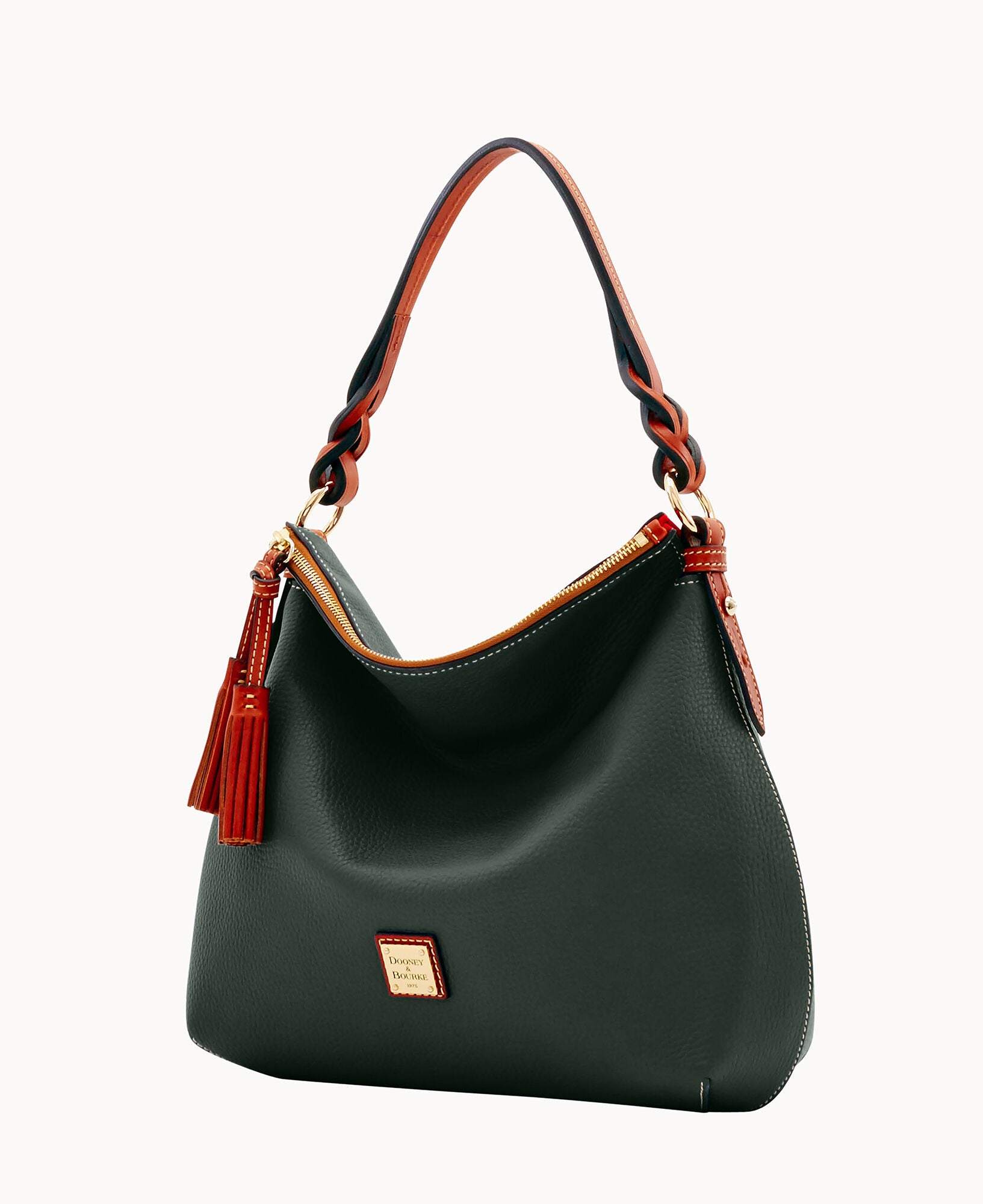 Pebble Grain Twist Strap Hobo - Image 18