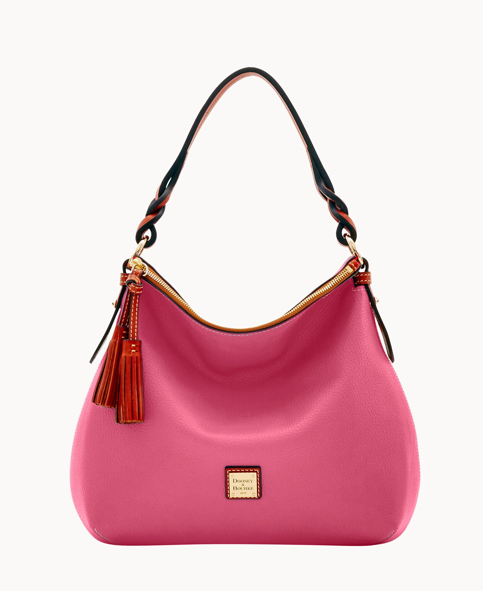 Pebble Grain Twist Strap Hobo - Image 11