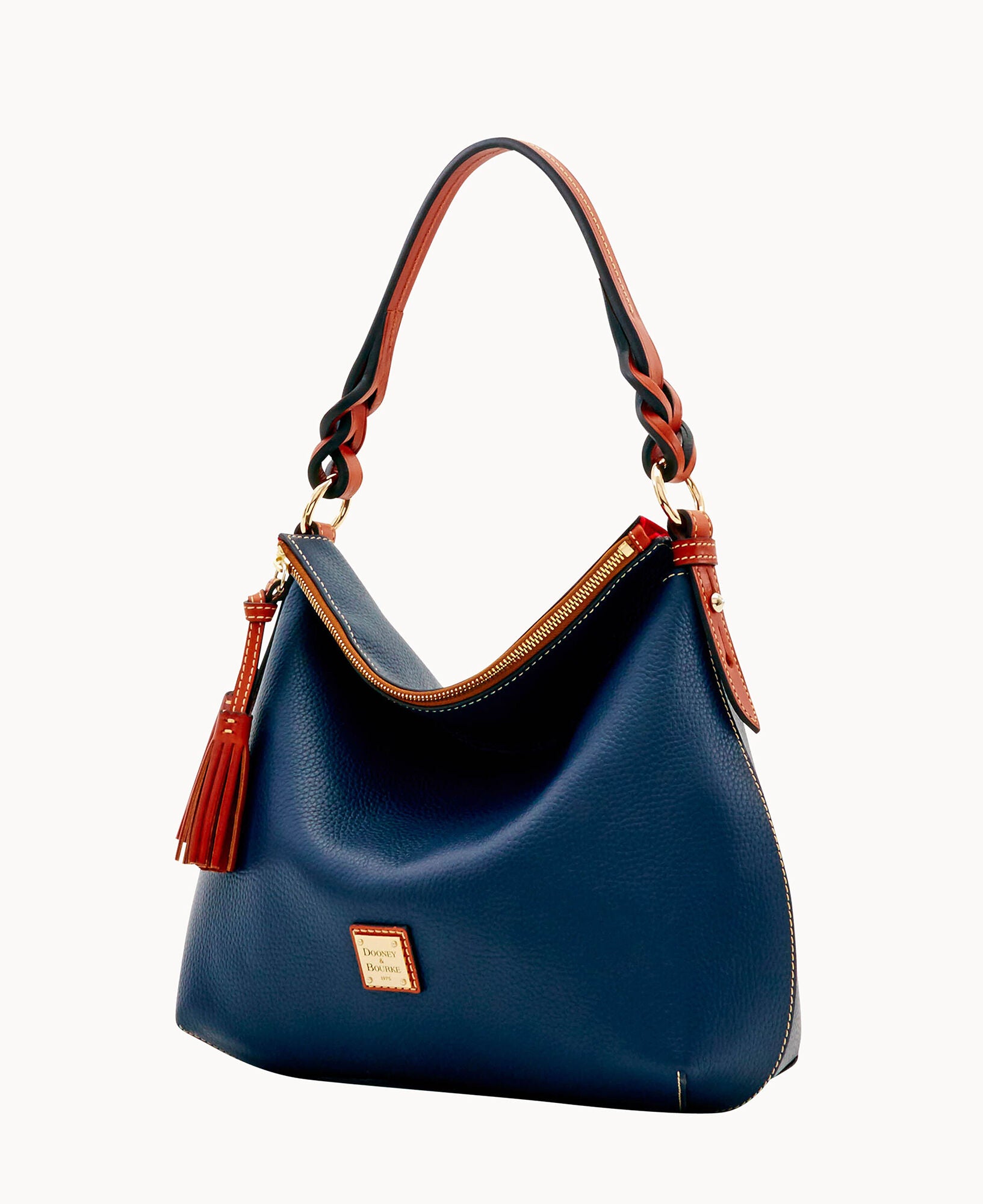Pebble Grain Twist Strap Hobo - Image 25
