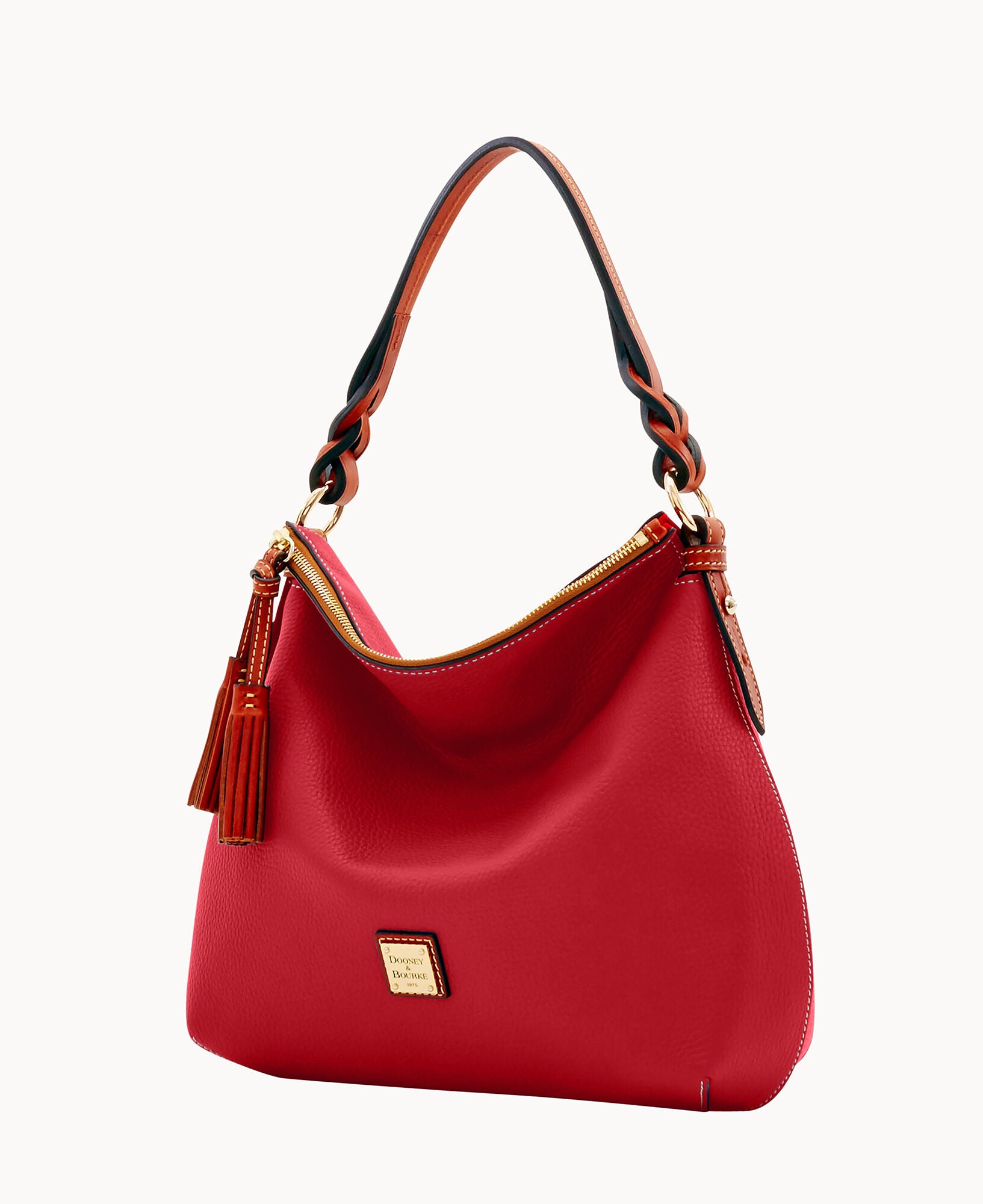 Pebble Grain Twist Strap Hobo - Image 29