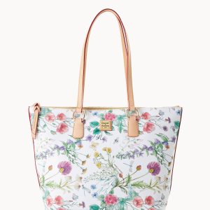 Botanical Wren Zip Tote