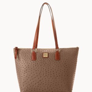 Ostrich Wren Zip Tote