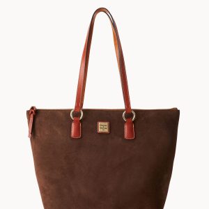 Suede Wren Zip Tote
