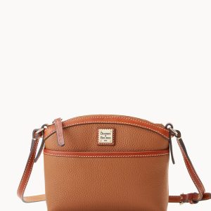 Pebble Grain Domed Crossbody