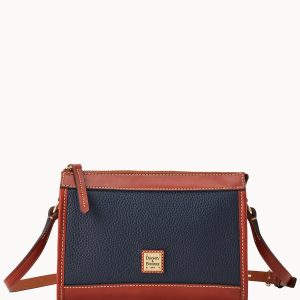 Pebble Grain Zip Crossbody