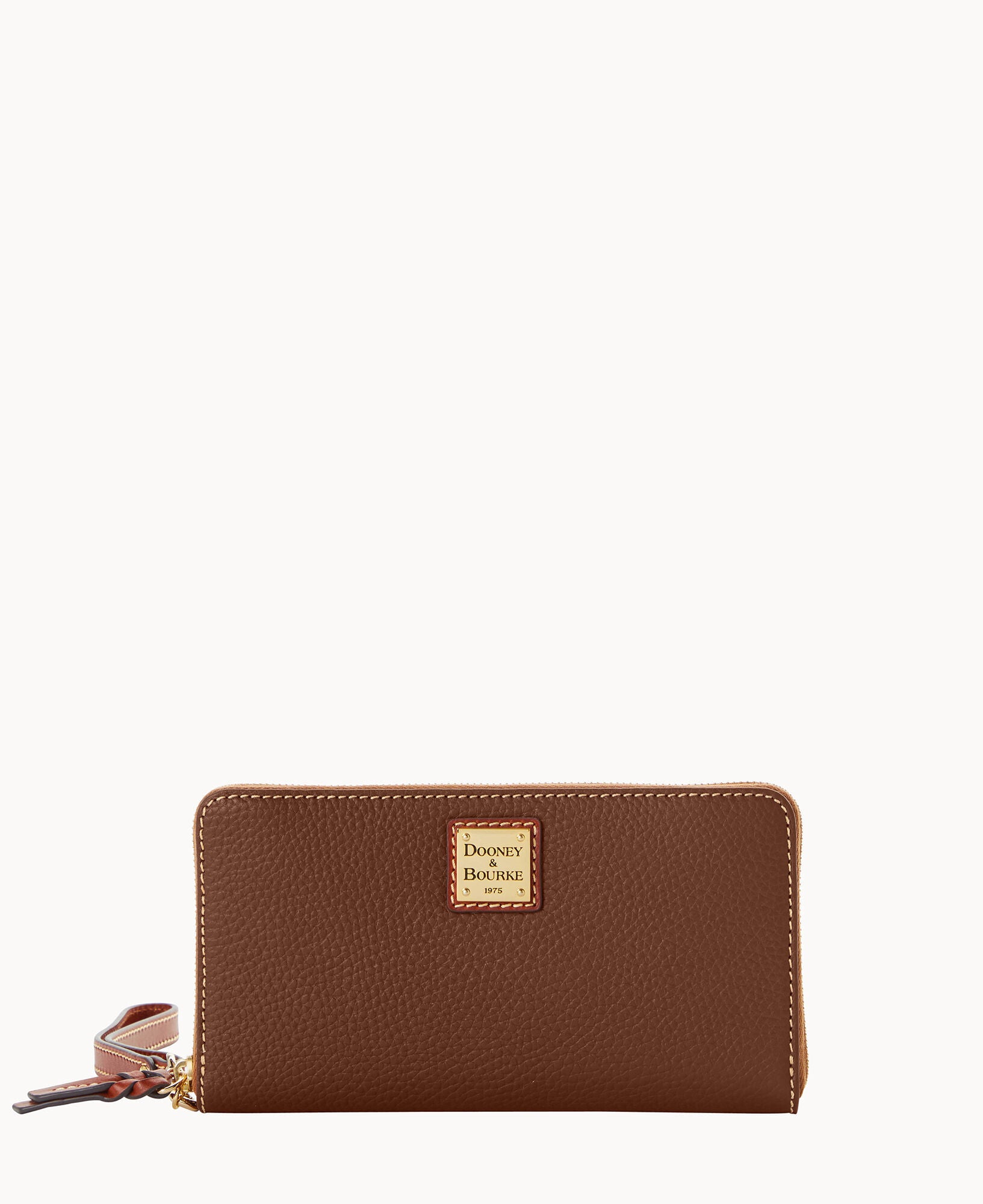 Pebble Grain Large Zip Around Wristlet Crossbody - Image 6