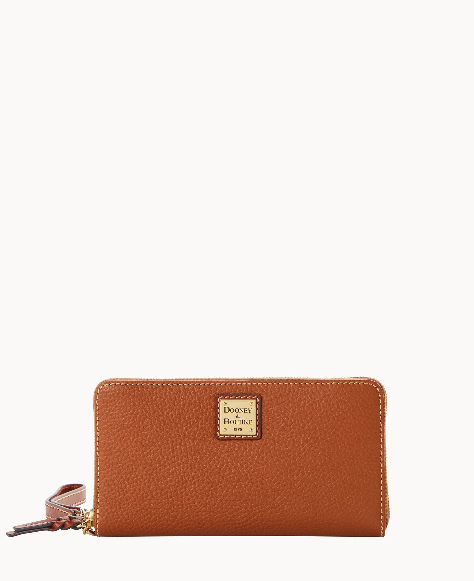 Pebble Grain Large Zip Around Wristlet Crossbody - Image 25