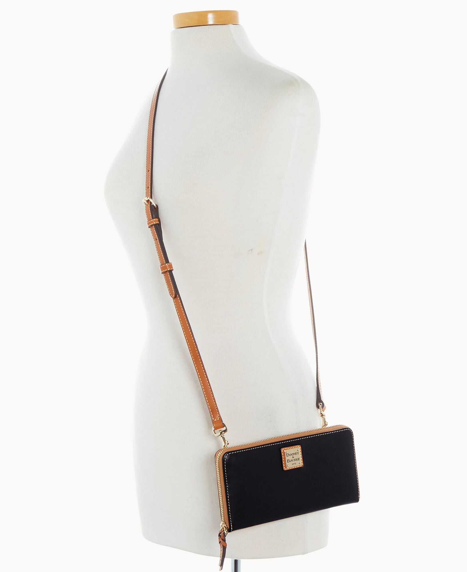 Wexford Leather Large Zip Around Wristlet Crossbody - Image 5