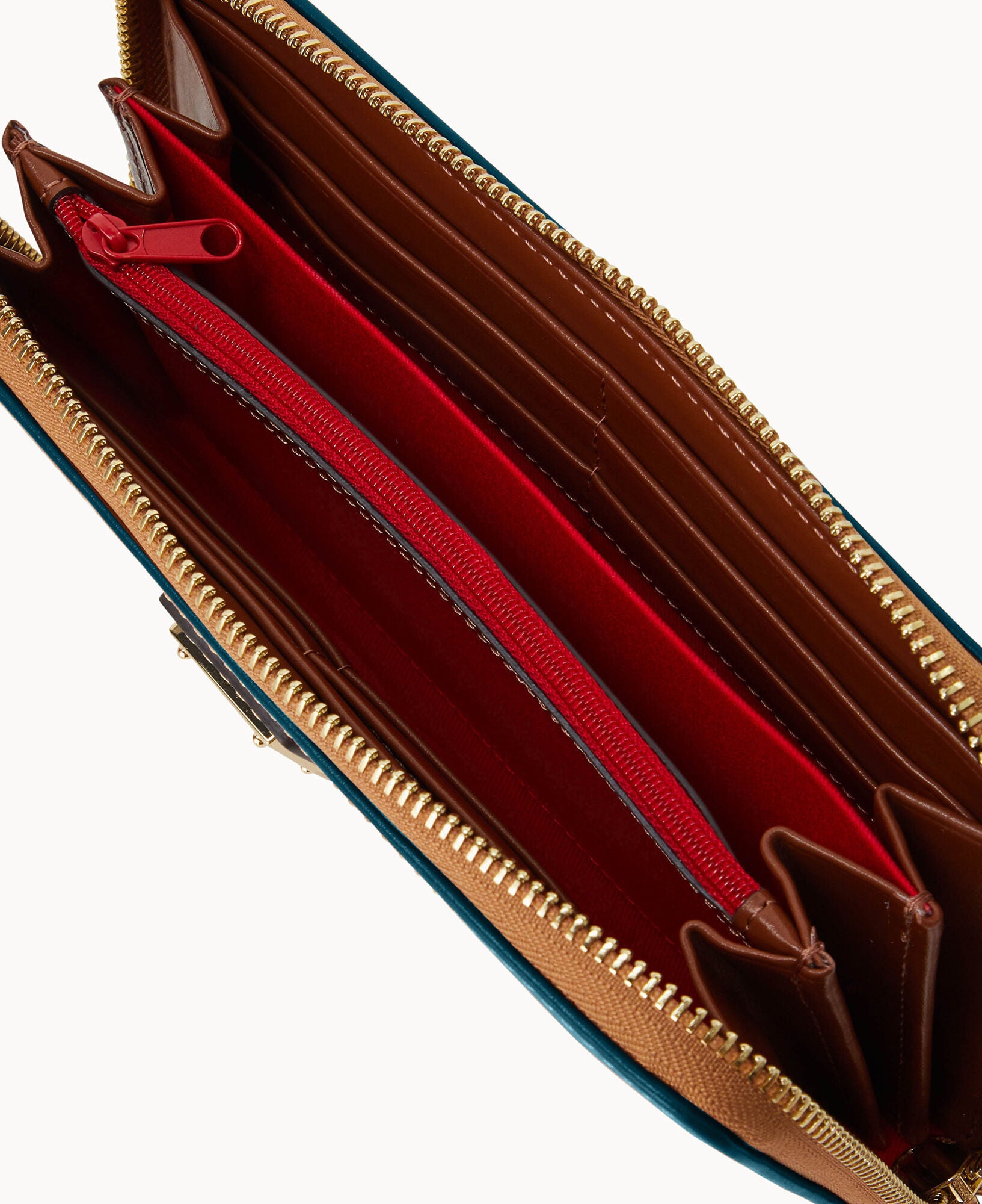 Wexford Leather Large Zip Around Wristlet Crossbody - Image 8