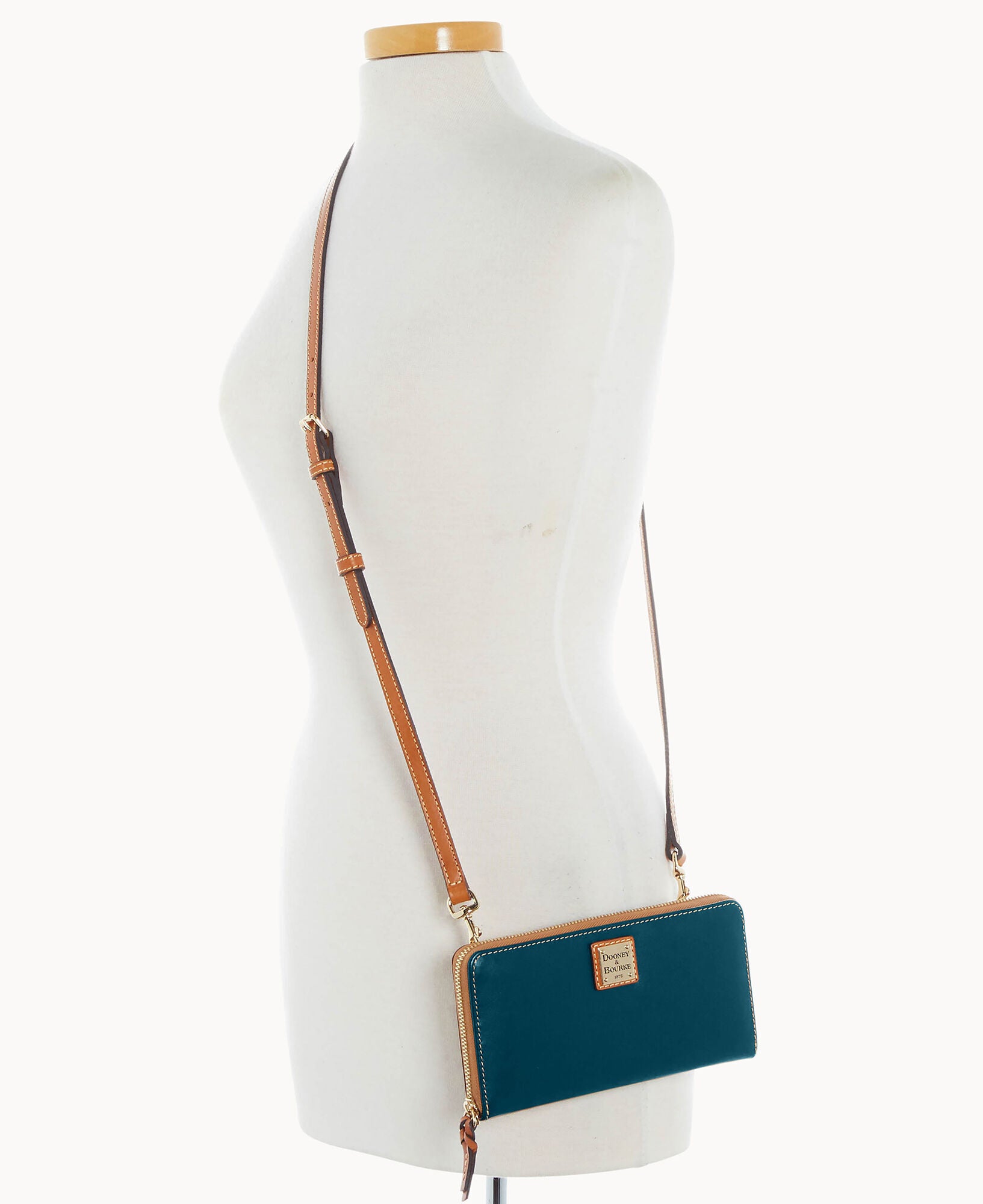 Wexford Leather Large Zip Around Wristlet Crossbody - Image 10