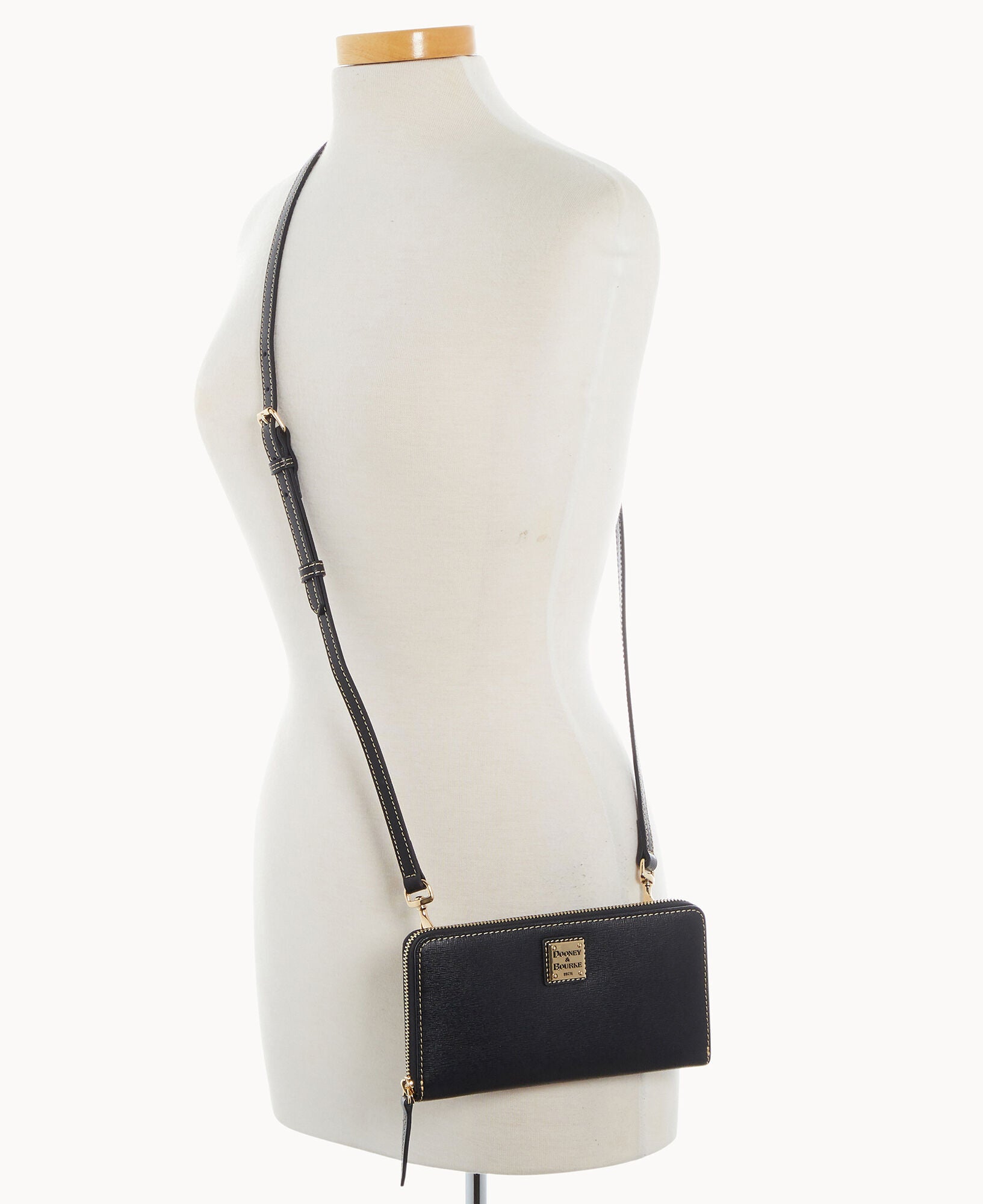 Saffiano Large Zip Around Wristlet Crossbody - Image 18