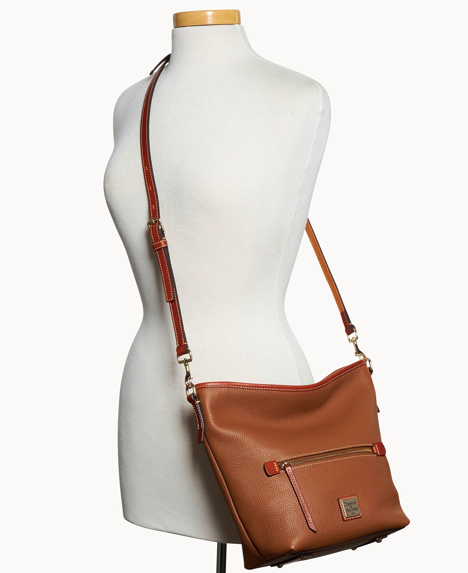 Pebble Grain Small Hobo Crossbody - Image 16