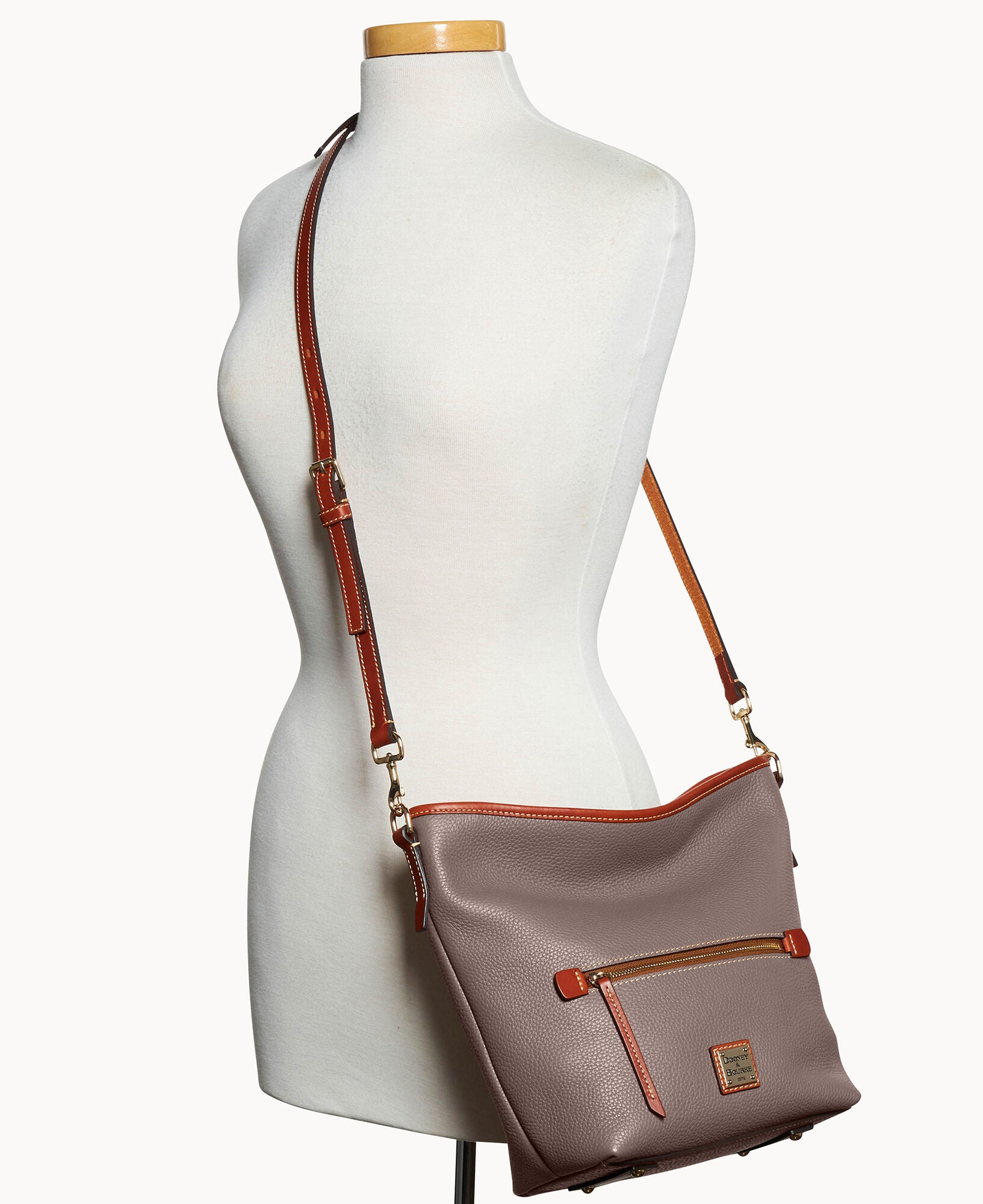 Pebble Grain Small Hobo Crossbody - Image 20