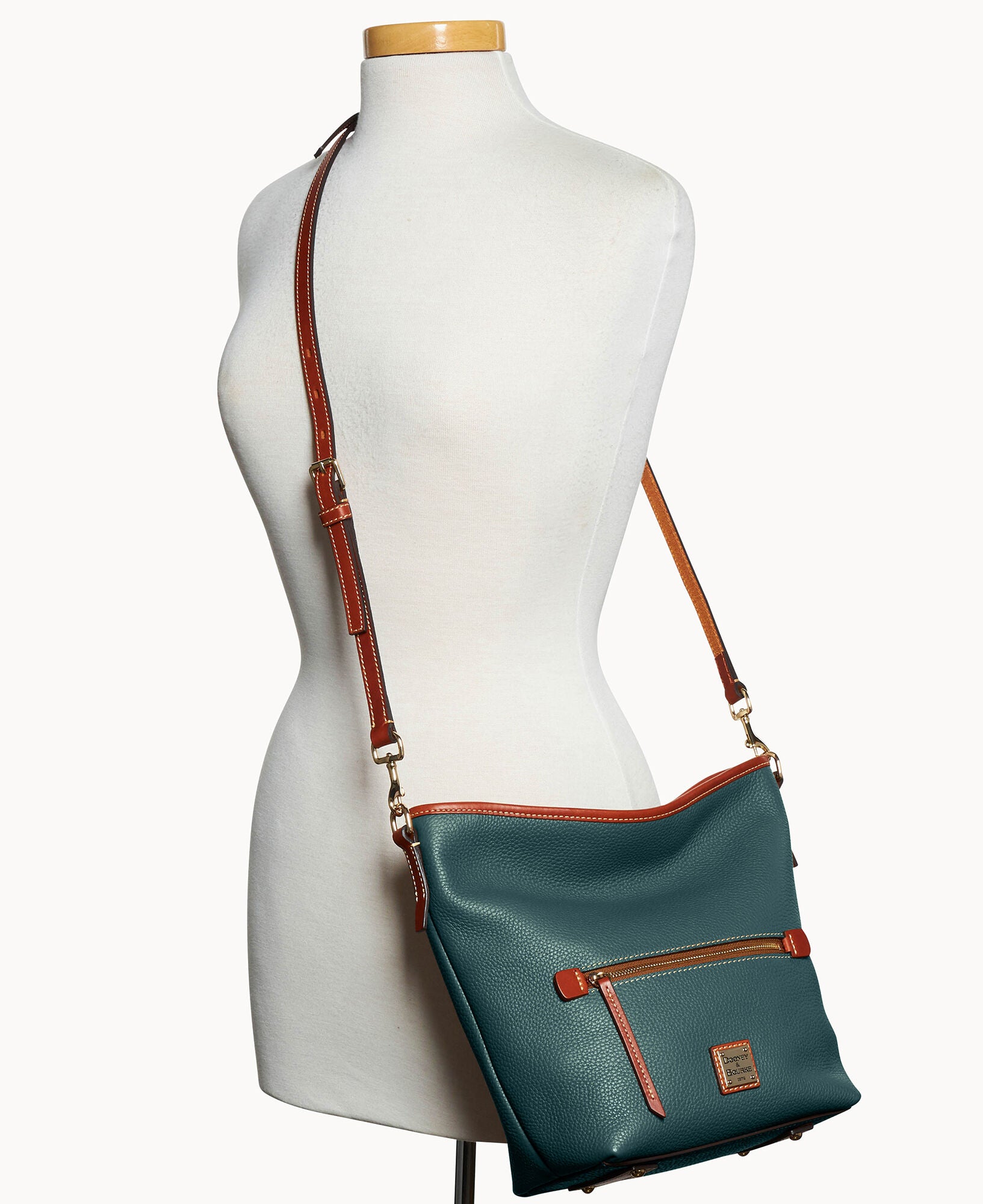 Pebble Grain Small Hobo Crossbody - Image 24