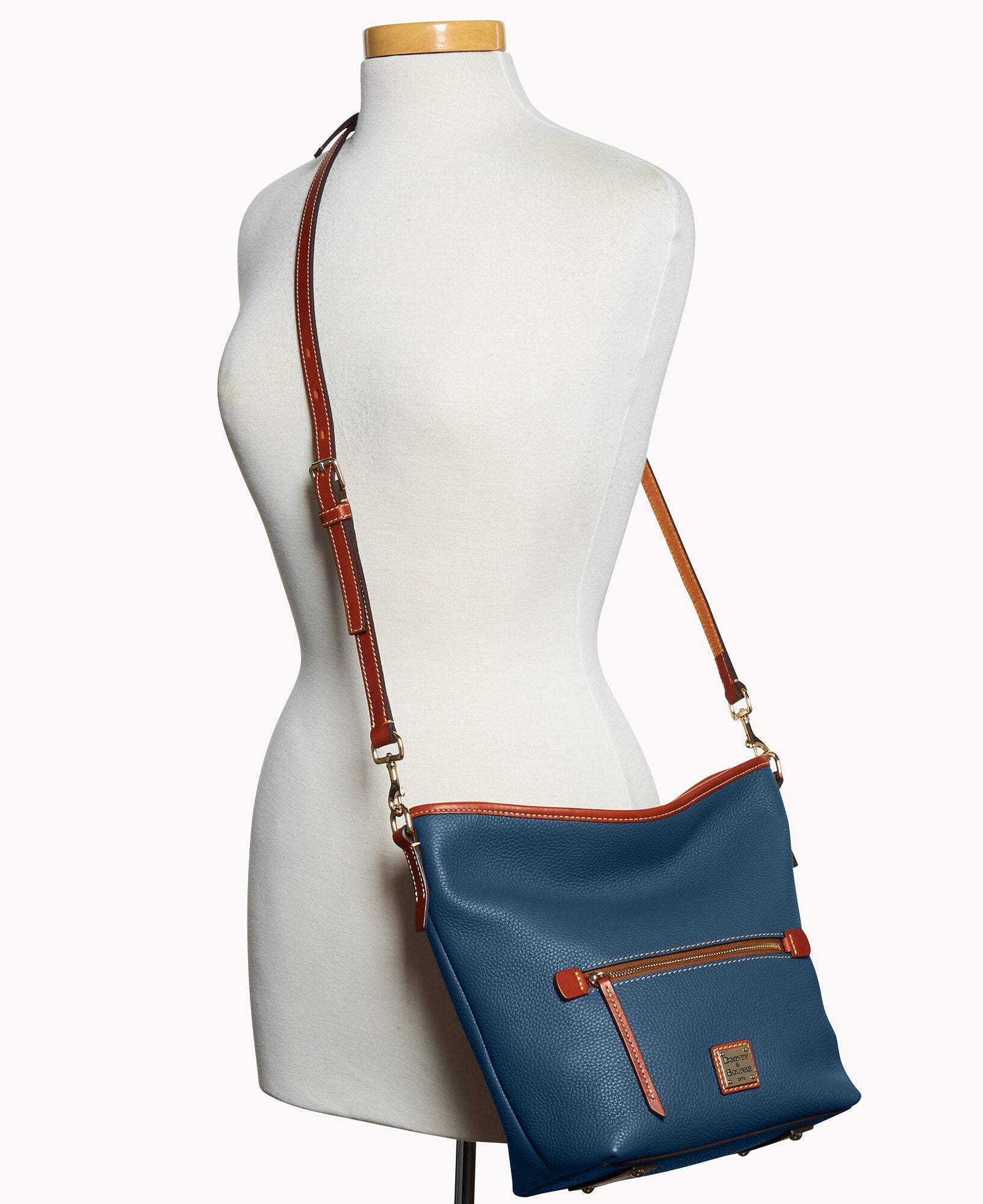 Pebble Grain Small Hobo Crossbody - Image 28
