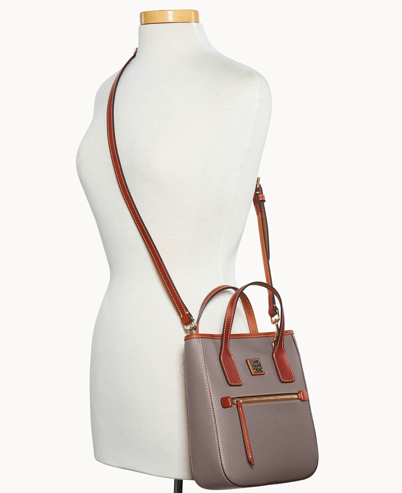 Pebble Grain Small Handle Tote - Image 24