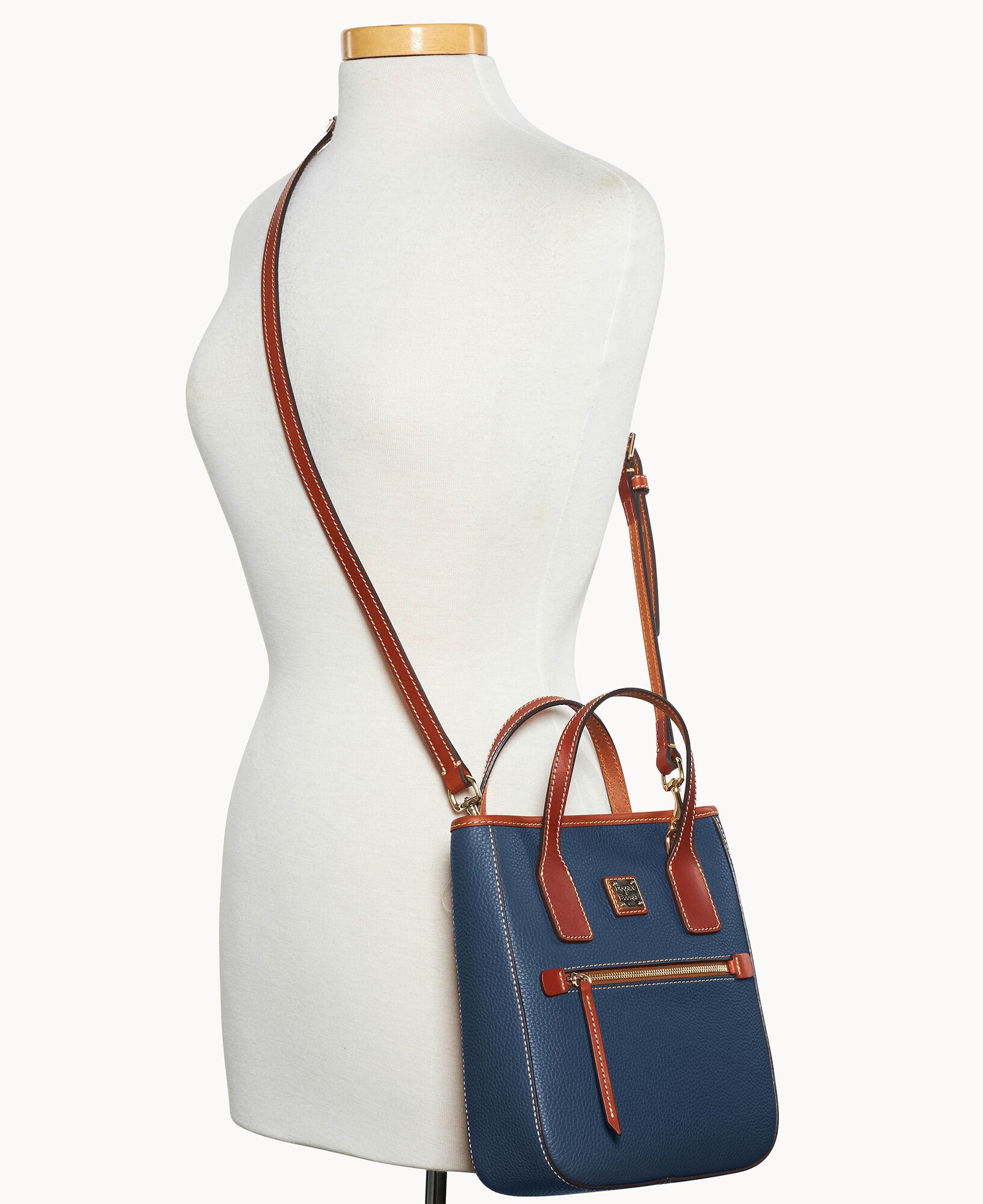 Pebble Grain Small Handle Tote - Image 28