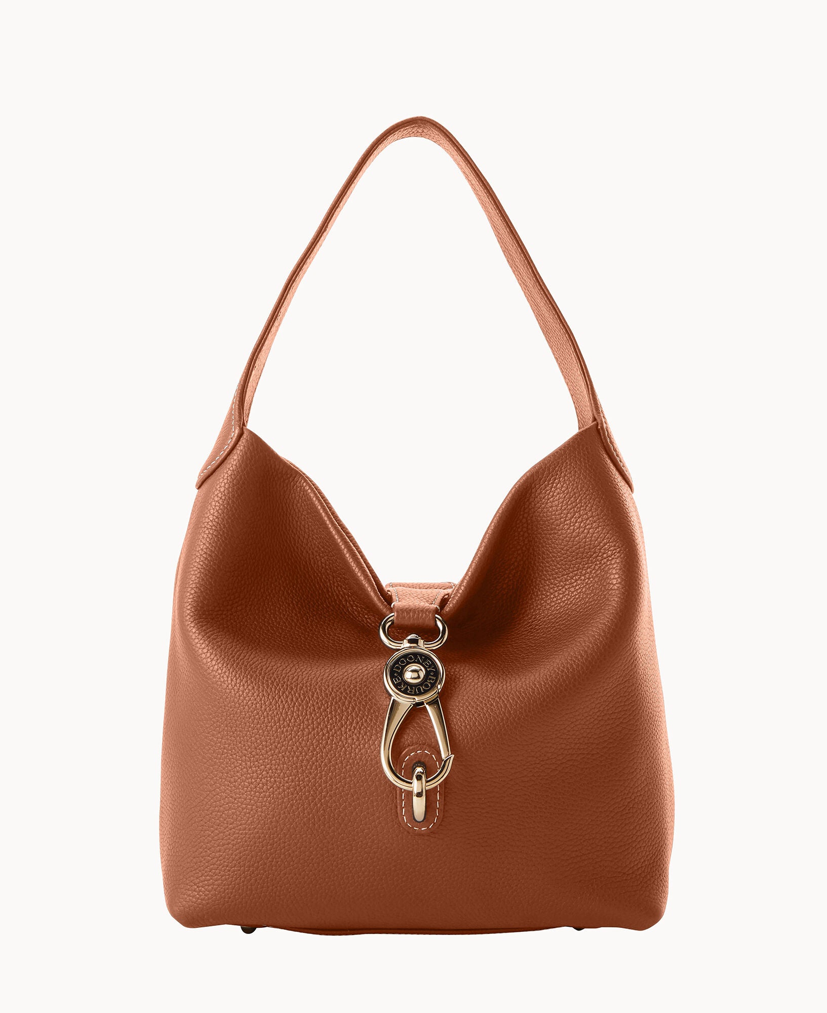 Pre-Loved Pebble Grain Small Logo Lock Sac - Image 13