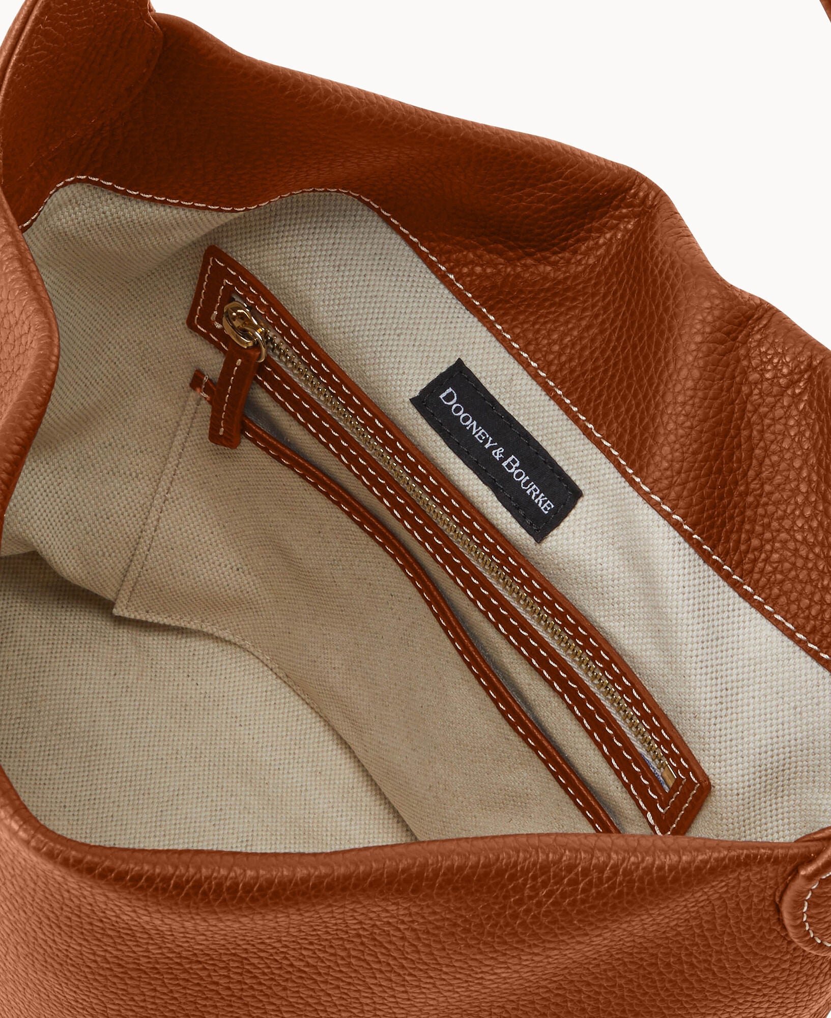 Pre-Loved Pebble Grain Small Logo Lock Sac - Image 15