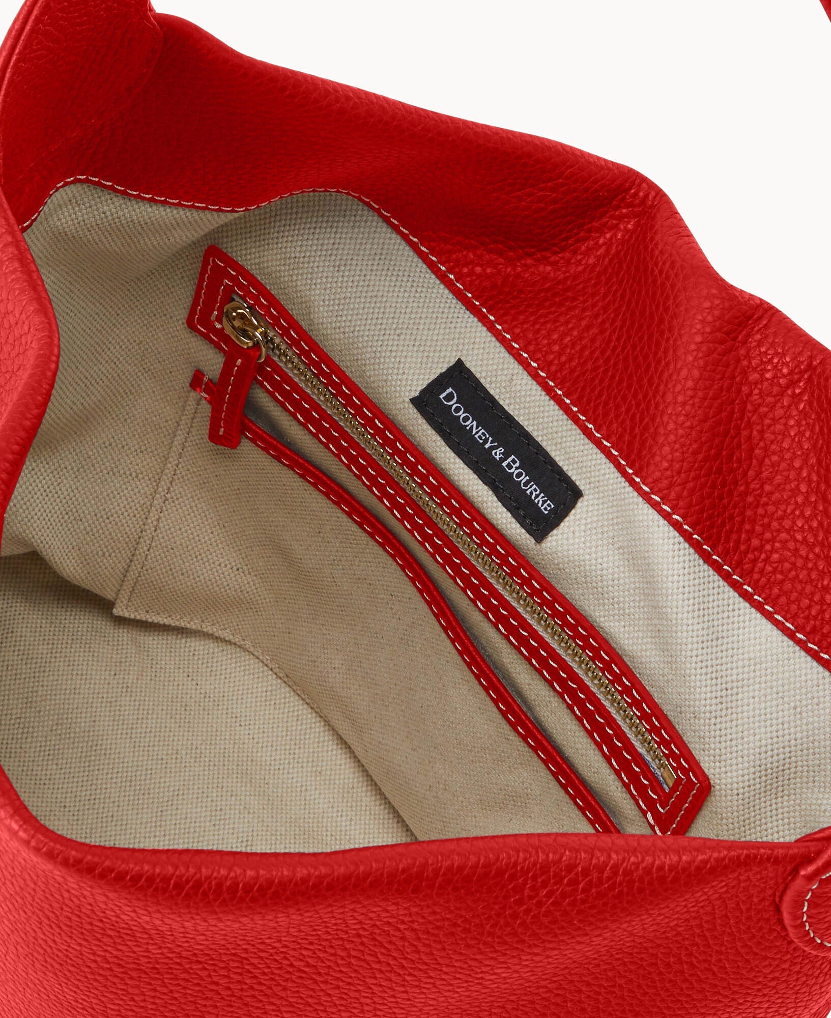 Pre-Loved Pebble Grain Small Logo Lock Sac - Image 27
