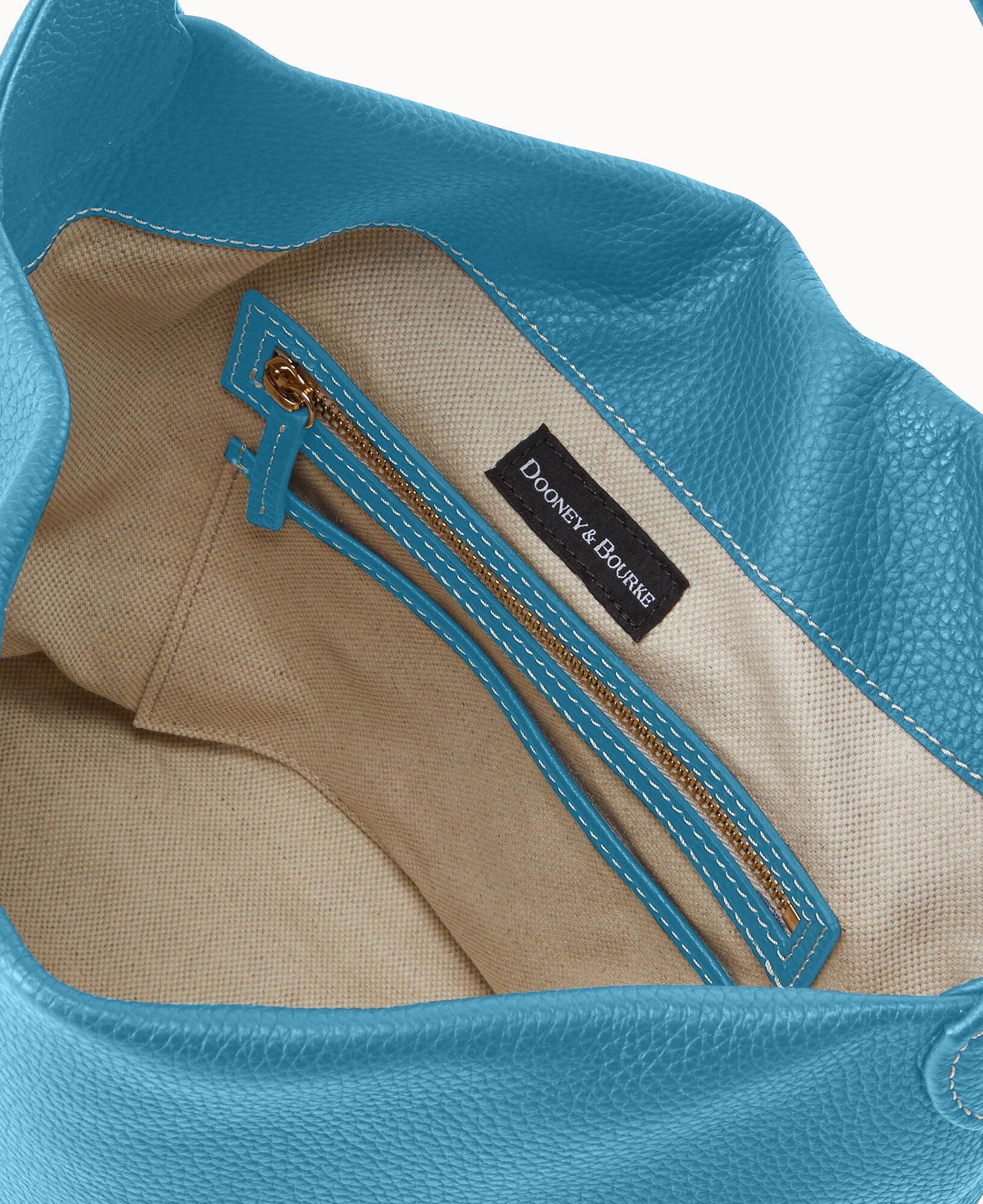 Pre-Loved Pebble Grain Small Logo Lock Sac - Image 11