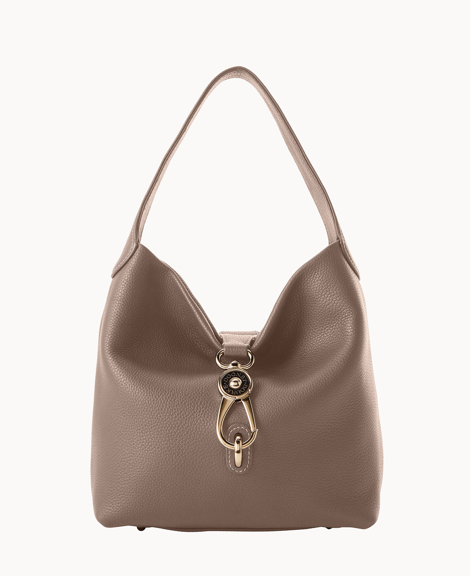 Pre-Loved Pebble Grain Small Logo Lock Sac - Image 17