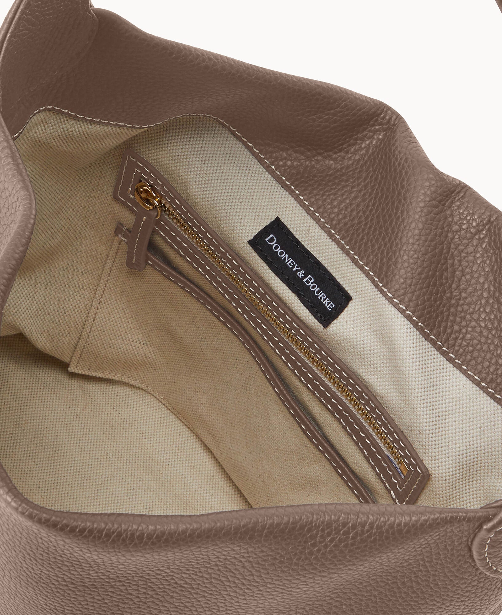 Pre-Loved Pebble Grain Small Logo Lock Sac - Image 19