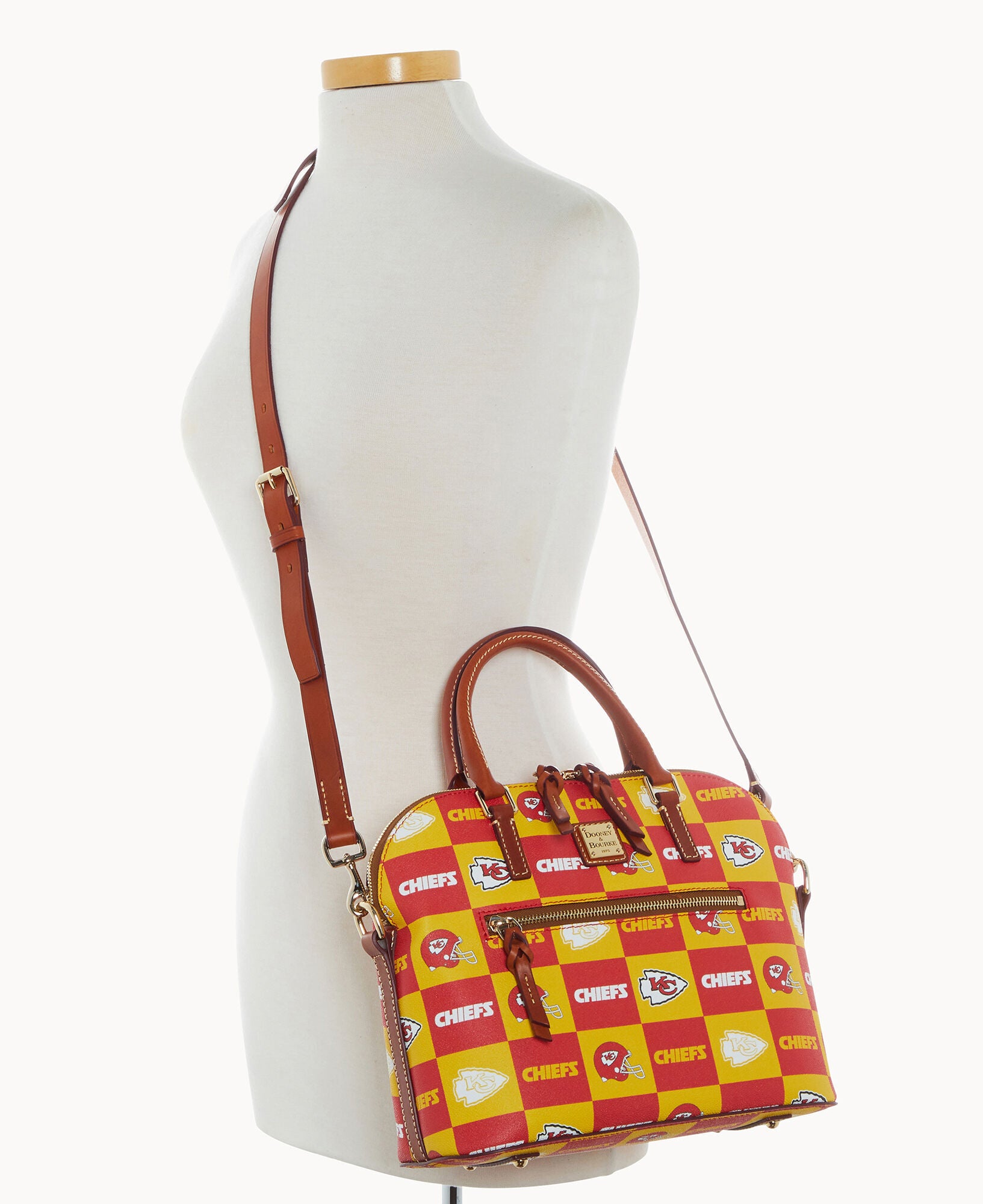 NFL Chiefs Domed Zip Satchel - Image 4