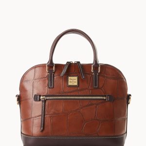 Denison Domed Zip Satchel