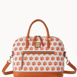 Collegiate Clemson University Domed Zip Satchel
