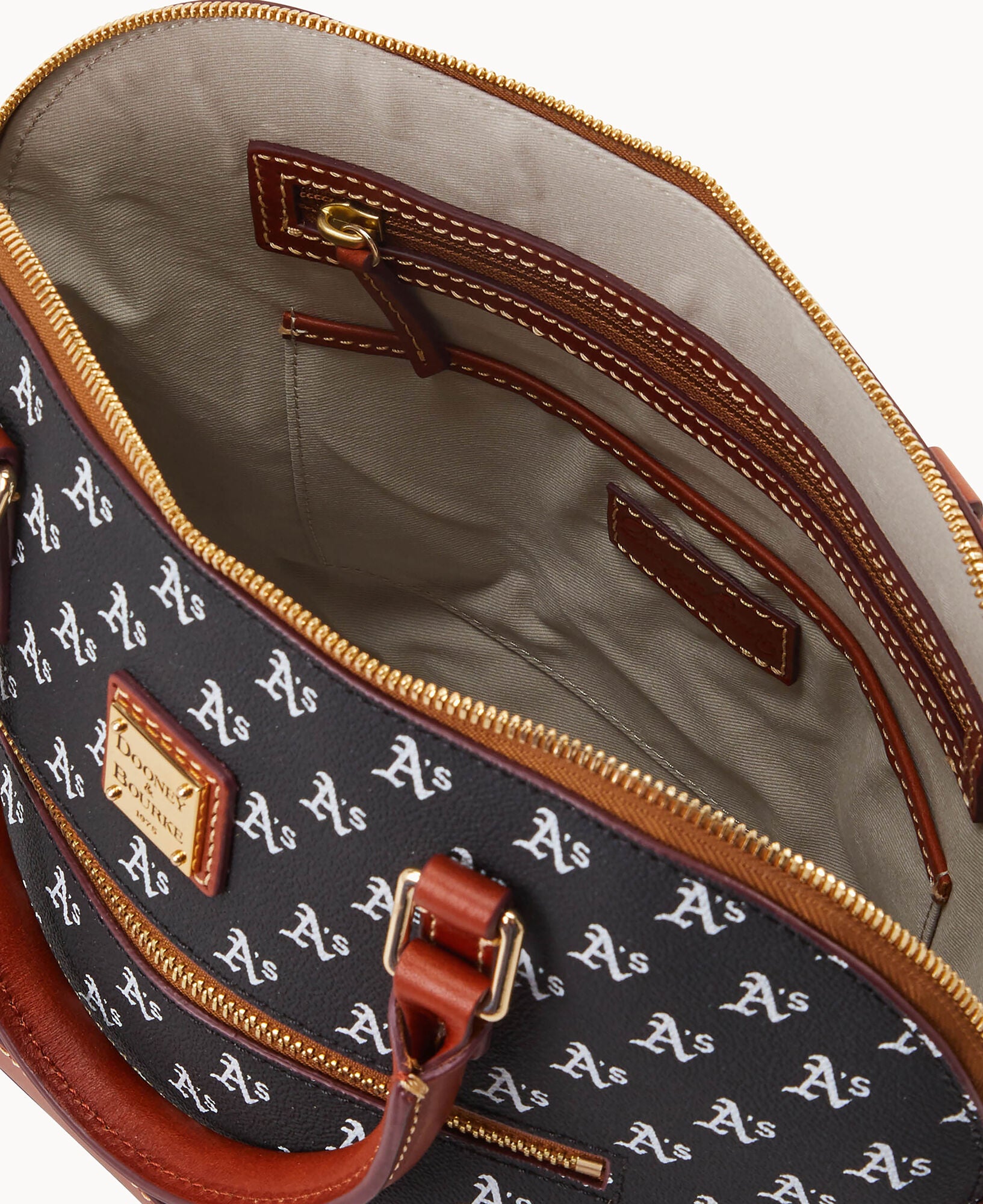MLB Athletics Domed Zip Satchel - Image 3