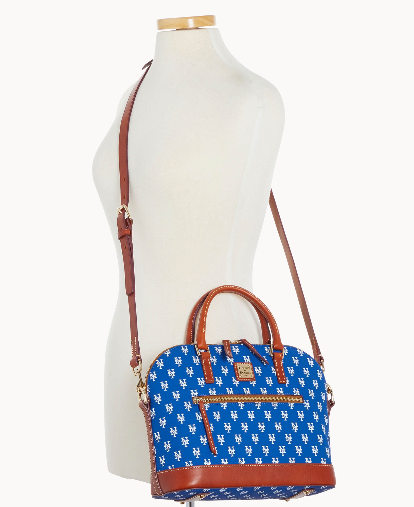 MLB Mets Domed Zip Satchel - Image 3