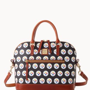 NFL Steelers Domed Zip Satchel